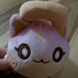 Aphmau MeeMeows Pink Donut Cat Plushie with Sprinkles 6" Plush